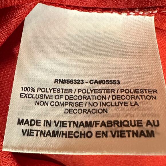 Nike Golf Polo Shirt Women's Medium Red‎ Golf Famous Grouse Dri Fit Short Sleeve - Picture 8 of 10